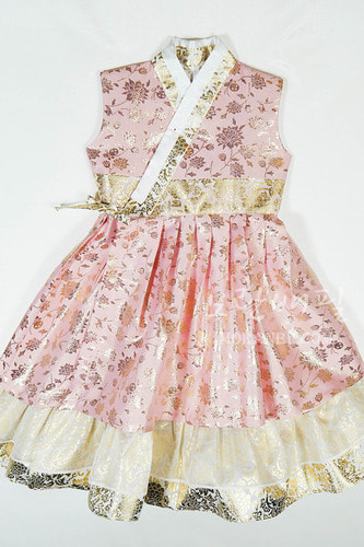 철릭 pink gold (어린이 한복, 합창복, 단체복)